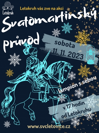 Svatý Martin, průvod, lampiony